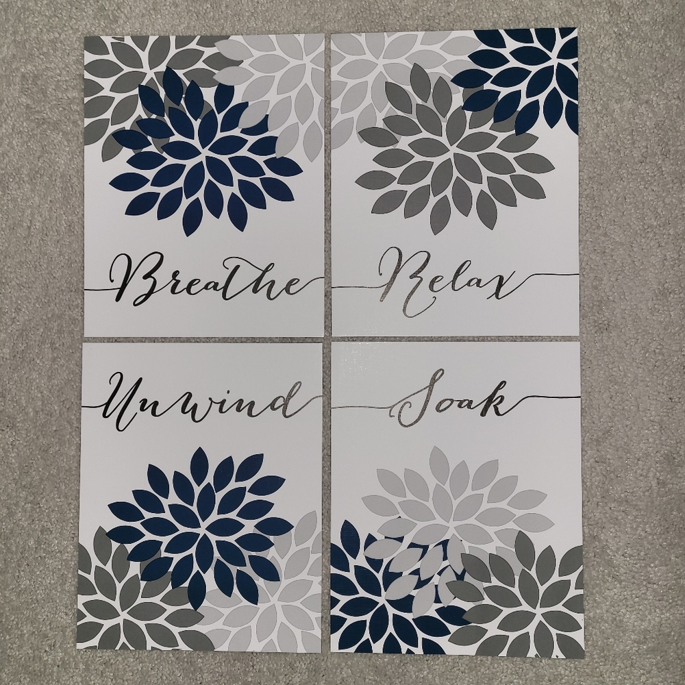 8x10 Unframed Pictures (Breathe/Relax/Unwind/Soak)